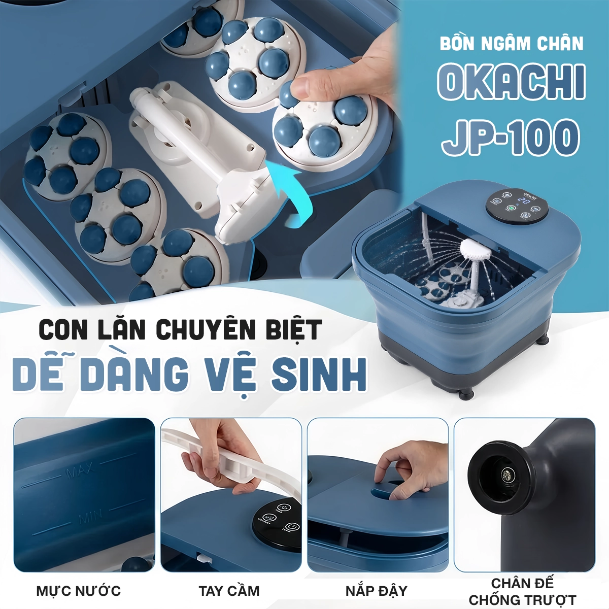 Bồn ngâm chân OKACHI JP-100