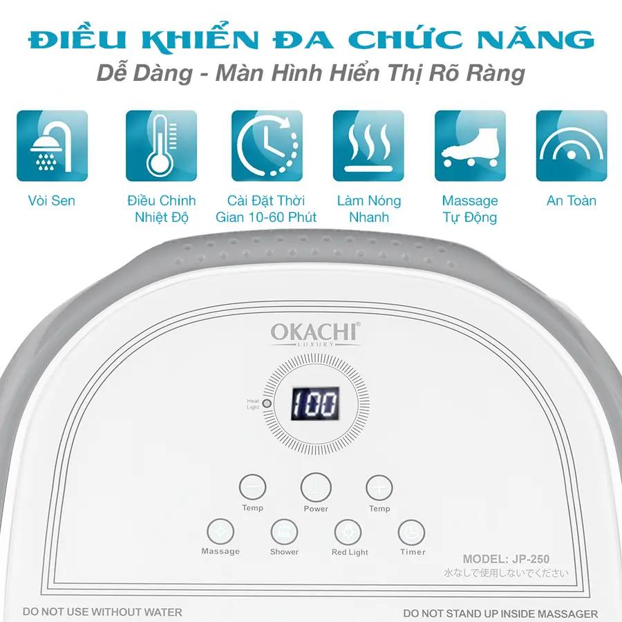 Bồn ngâm chân OKACHI JP-250