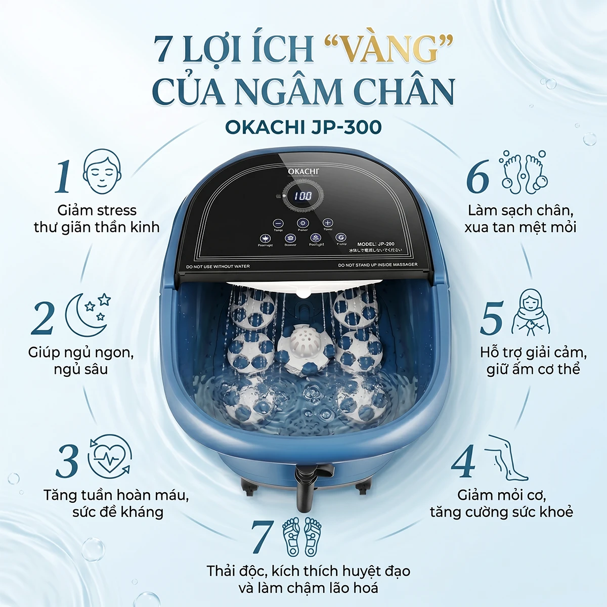 Bồn ngâm chân OKACHI JP-300