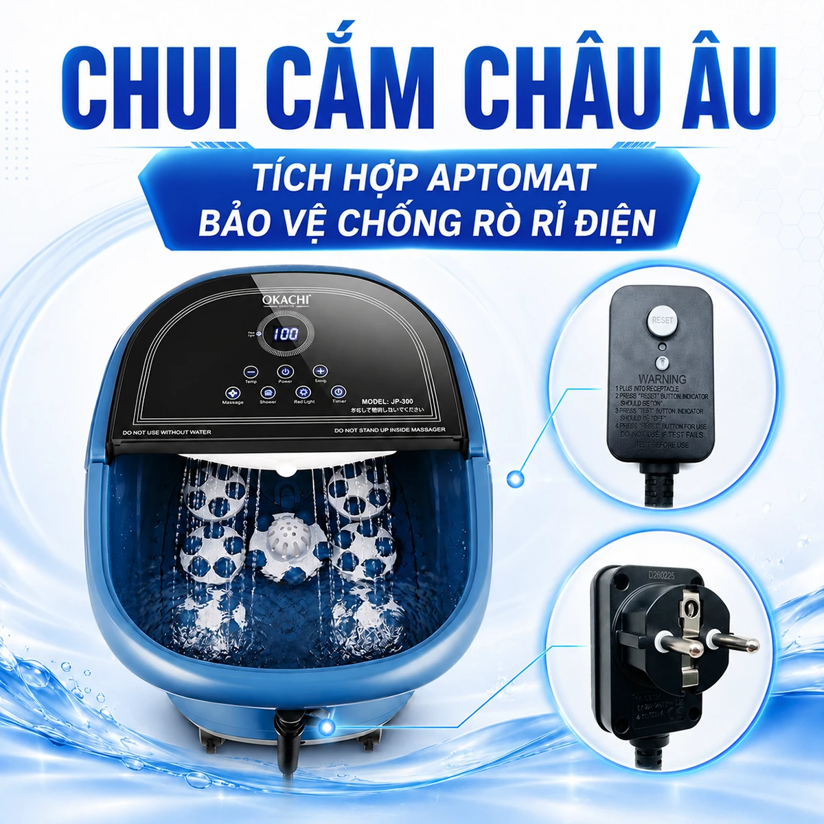 Bồn ngâm chân OKACHI JP-300
