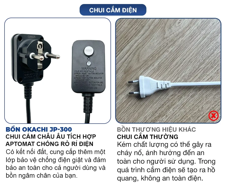 Bồn ngâm chân OKACHI JP-300