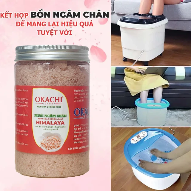 Muối ngâm chân Himalaya