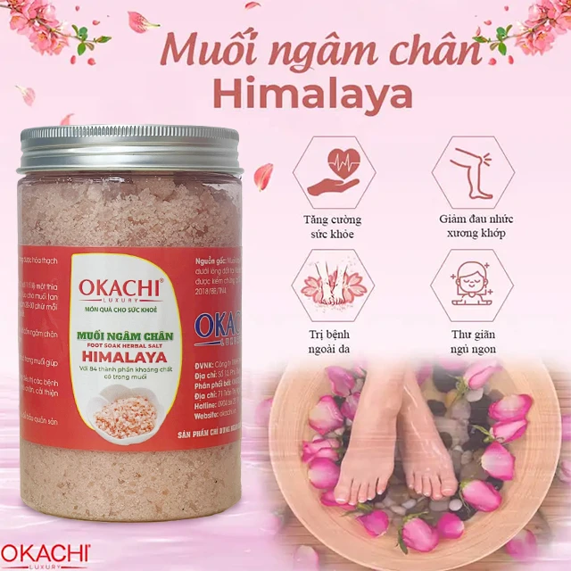 Muối ngâm chân Himalaya
