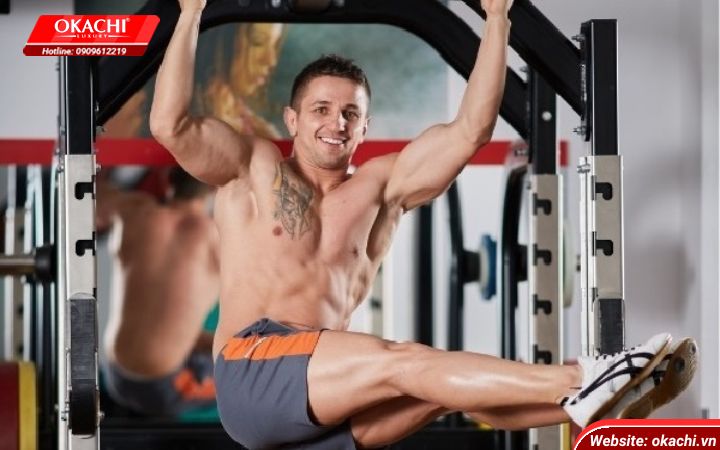 các bài tập cơ bụng với xà đơn