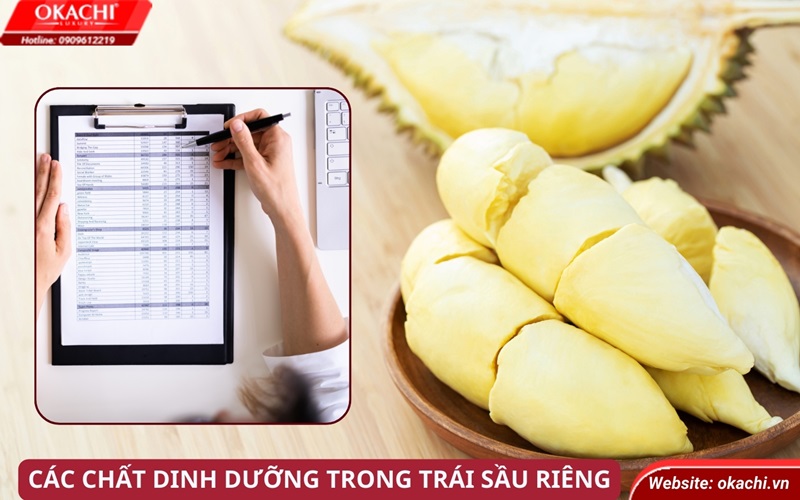 Các chất dinh dưỡng trong trái sầu riêng