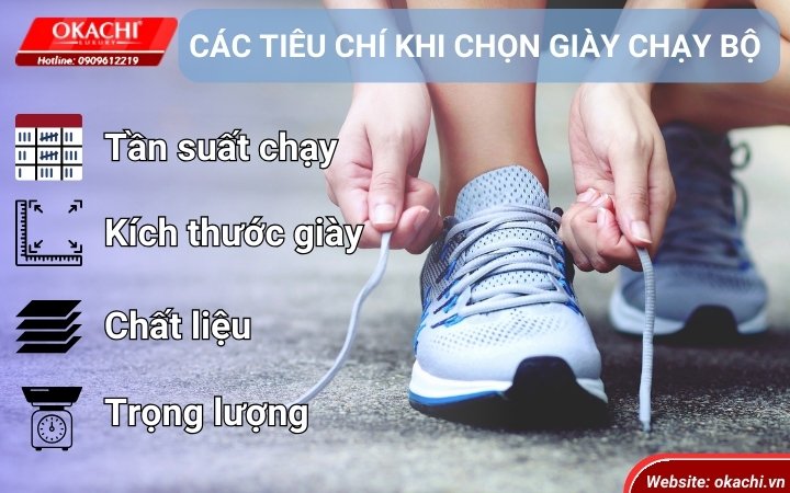 Các tiêu chí chọn giày chạy bộ