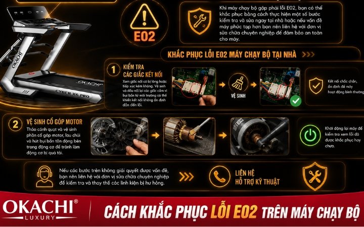 cách khắc phục lỗi e02 máy tập chạy bộ