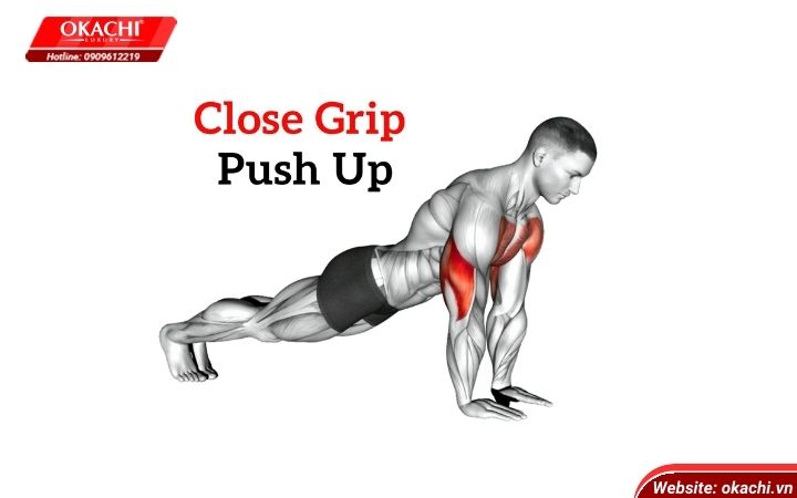 Close grip push up