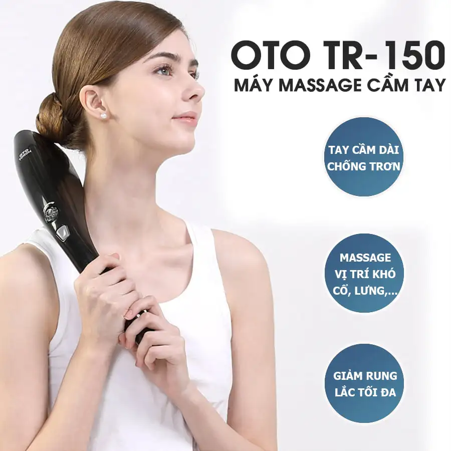 Máy massage cầm tay OTO TR-150 (Pin sạc)