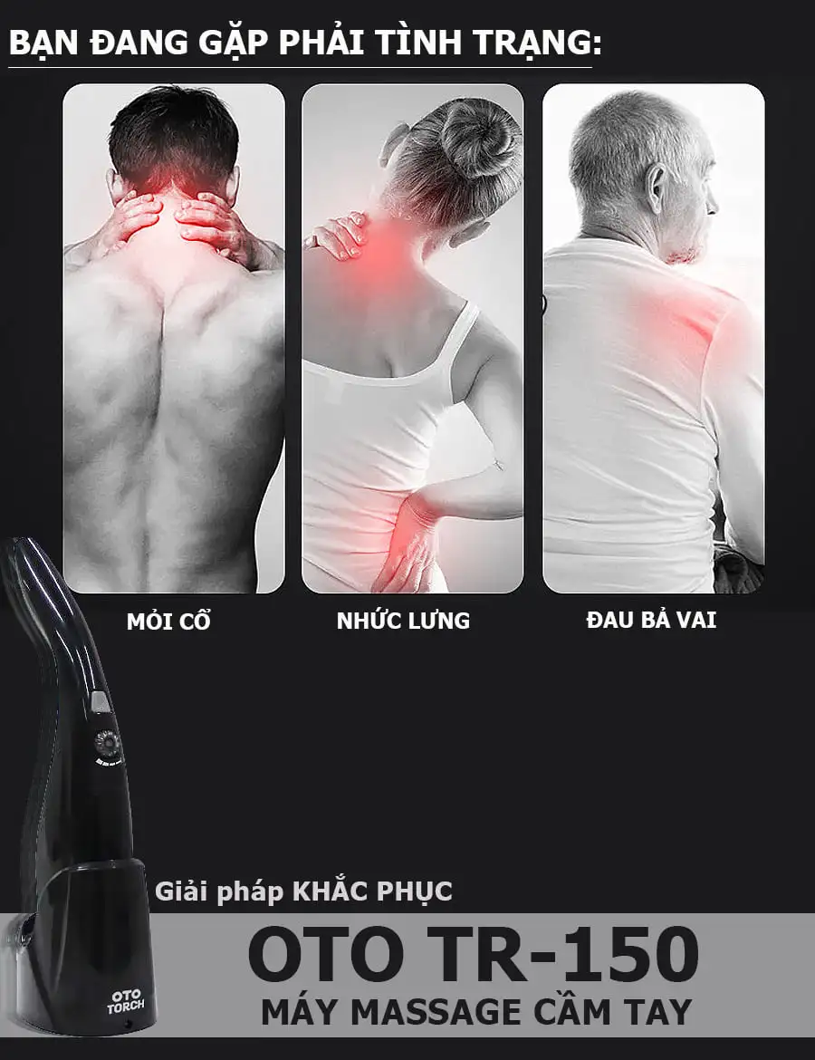 Máy massage cầm tay OTO TR-150 (Pin sạc)