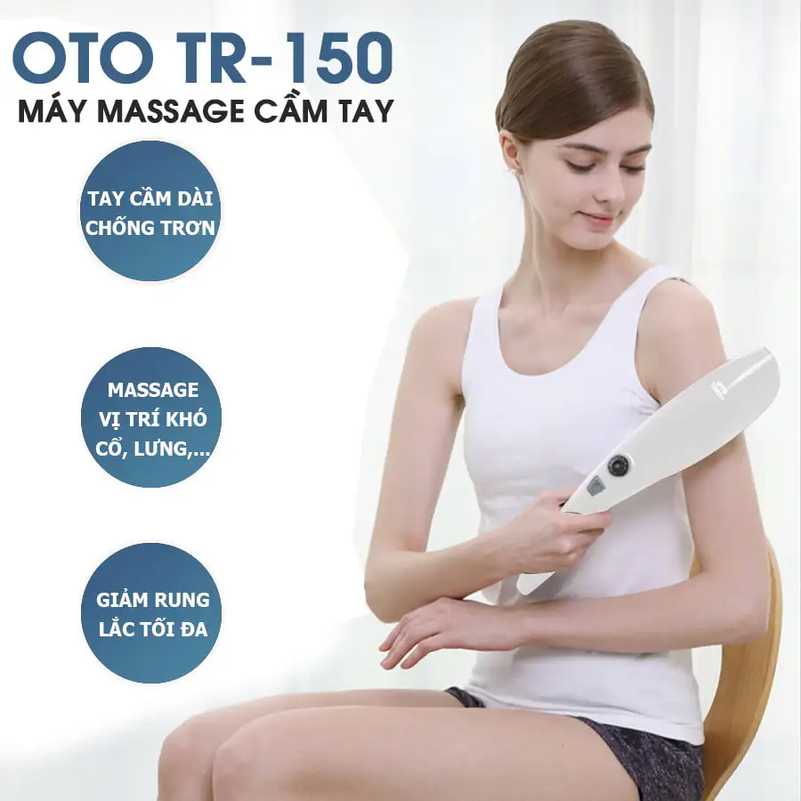 Máy massage cầm tay OTO TR-150 (Pin sạc)