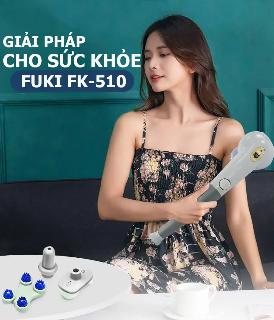 Máy massage cầm tay FUKI JAPAN FK-510 (7 đầu)