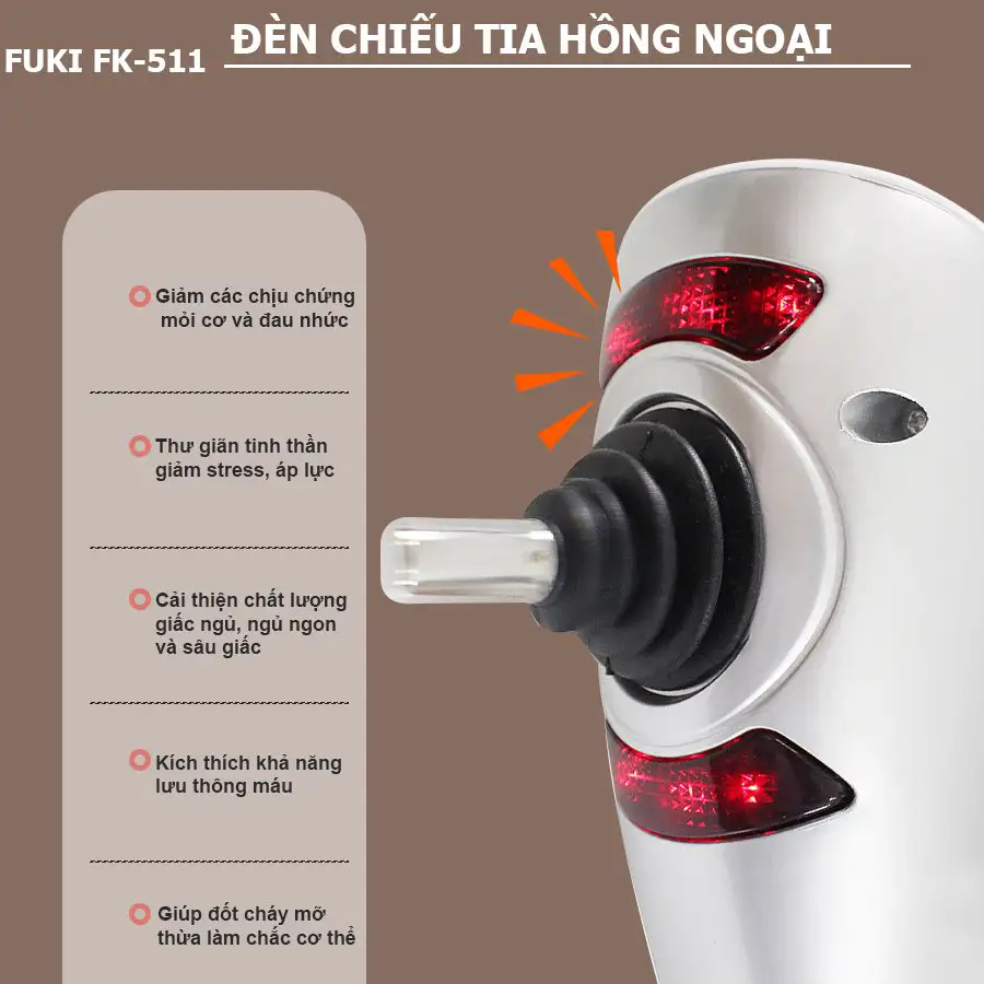 Máy massage cầm tay 11 đầu FUKI JAPAN FK-511