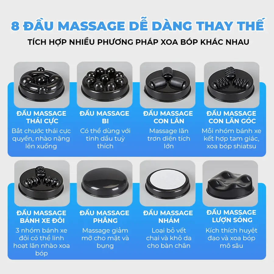 Máy massage cầm tay pin sạc OKACHI JP-519E