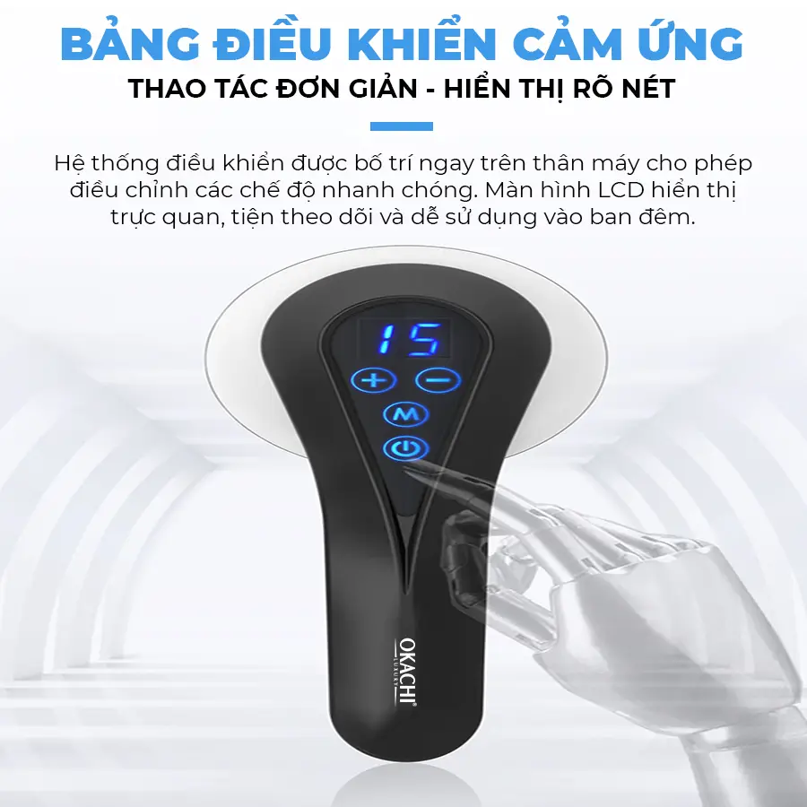 Máy massage cầm tay pin sạc OKACHI JP-519E