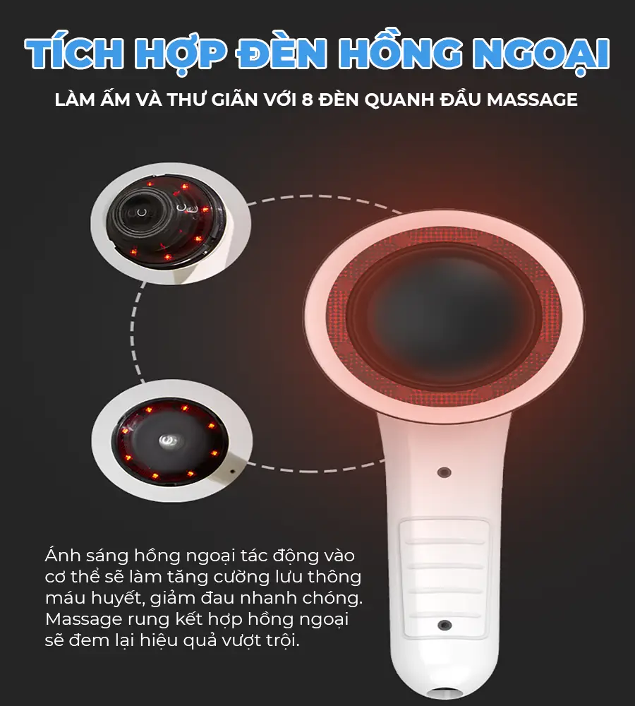 Máy massage cầm tay pin sạc OKACHI JP-519E