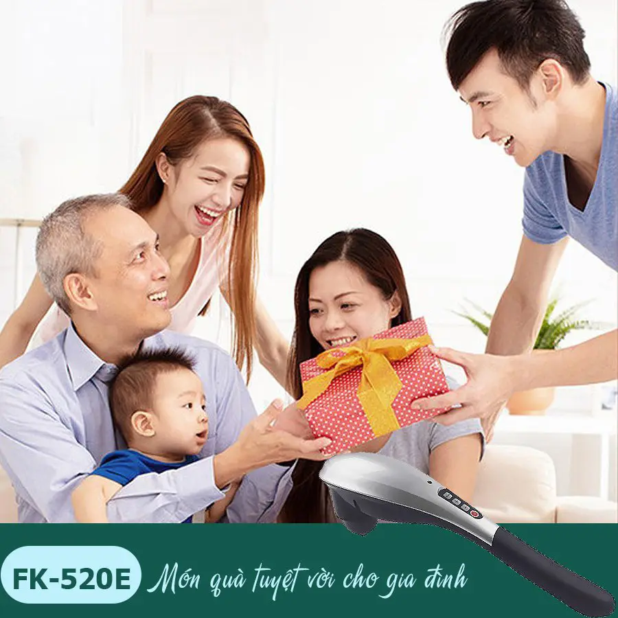 Máy massage cầm tay Fuki Japan FK-520E (Pin sạc)