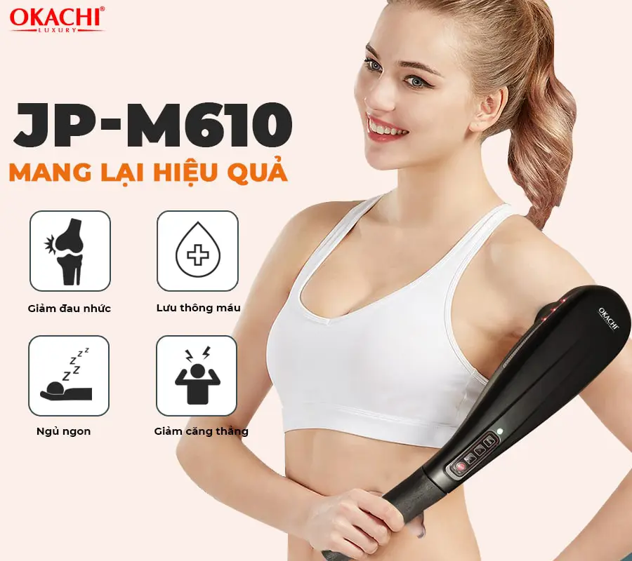 Máy massage cầm tay hồng ngoại OKACHI LUXURY JP-M610