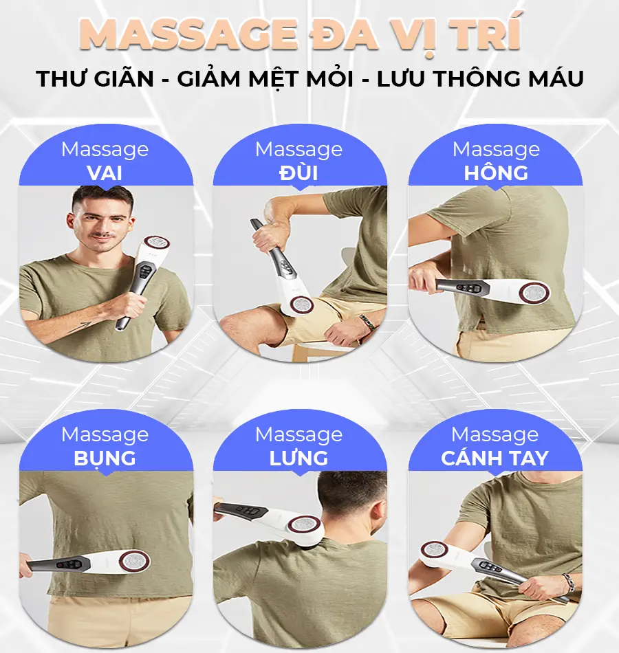 Máy massage cầm tay pin sạc JP-620E