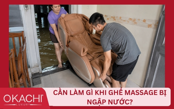 cần làm gì khi ghế massage bị ngập nước