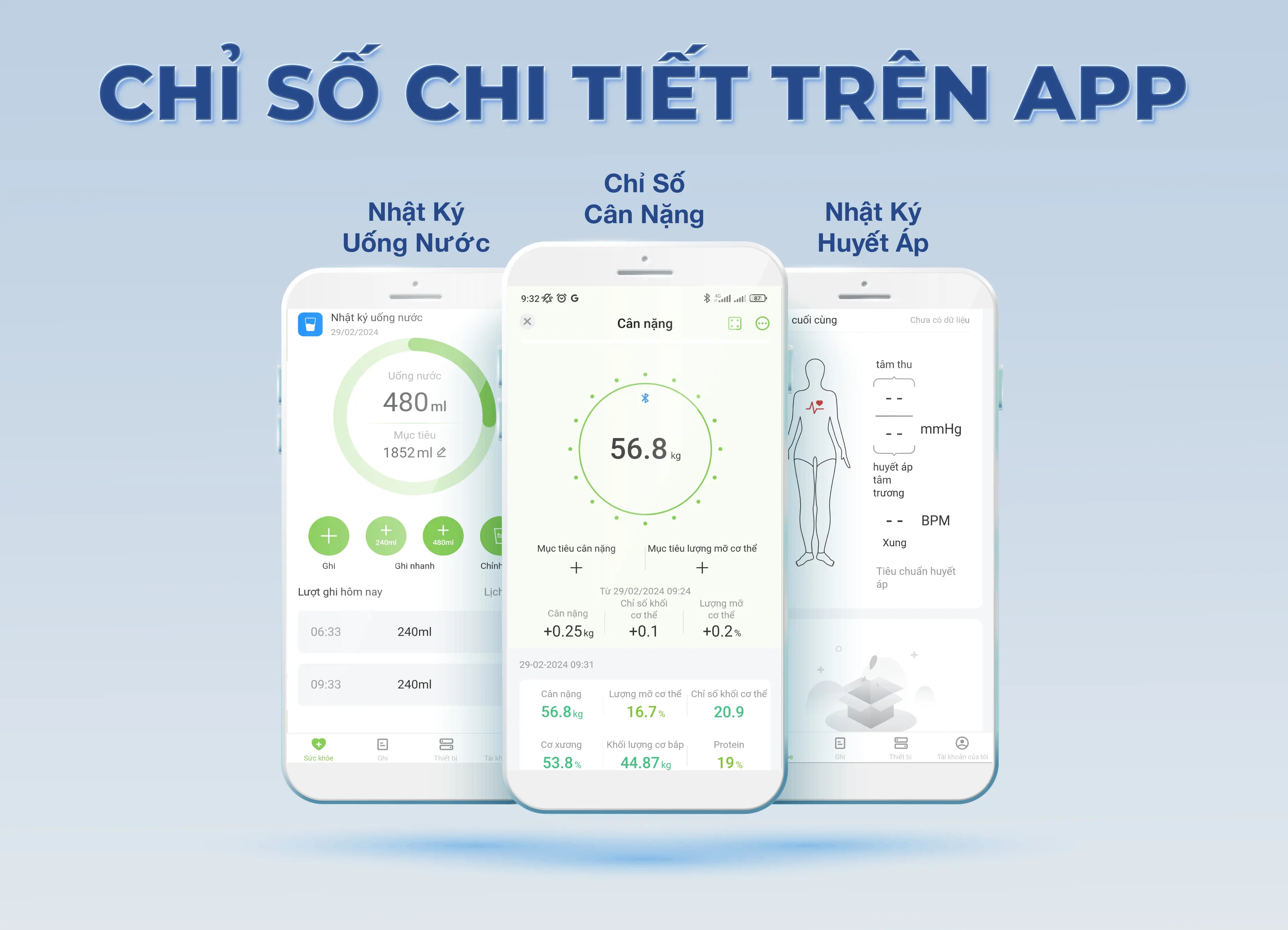 Cân sức khỏe và phân tích cơ thể OKACHI JP-SC50