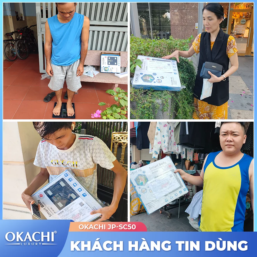 Cân sức khỏe và phân tích cơ thể OKACHI JP-SC50
