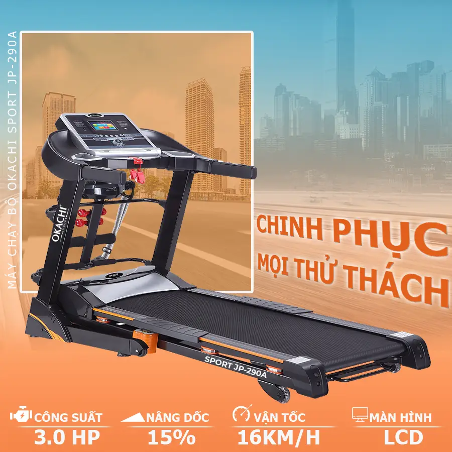 Máy chạy bộ thể dục OKACHI SPORT JP -290A 
