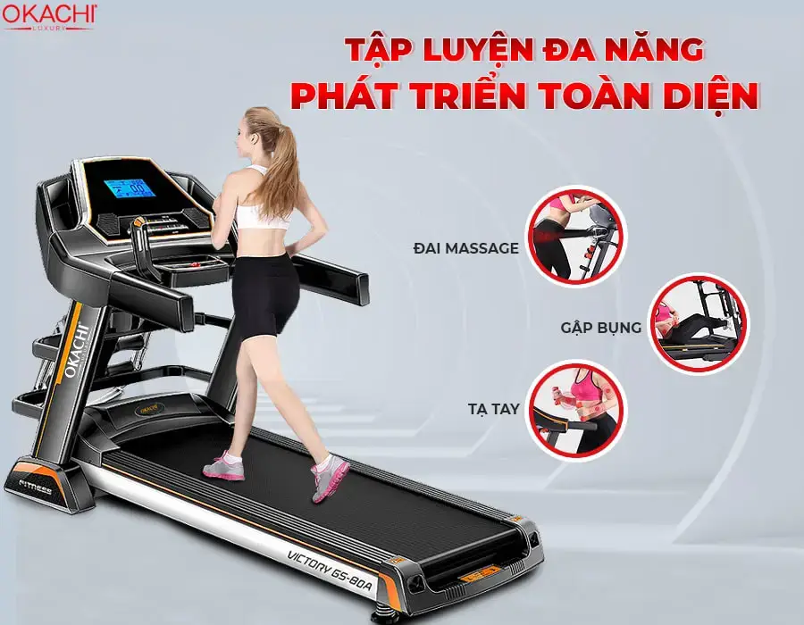 Máy chạy bộ da nang OKACHI VICTORY GS-80A