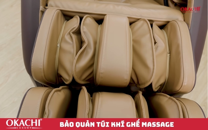 bảo quản túi khí ghế massage