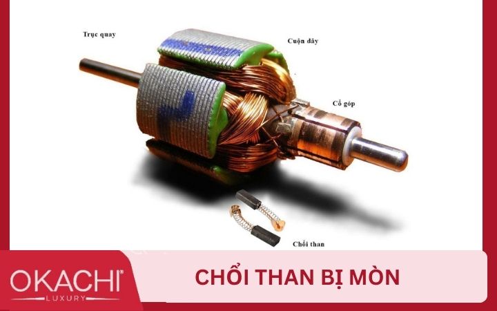 Chổi than lâu ngày không thay có thể dẫn đến rò rỉ điện