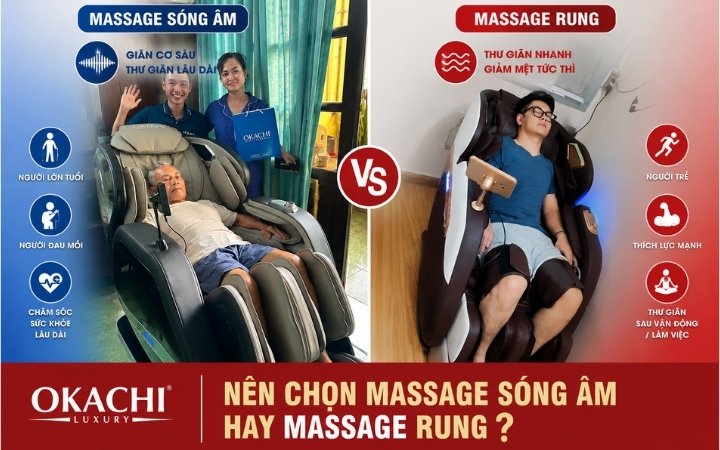 Nên chọn massage sóng âm hay massage rung