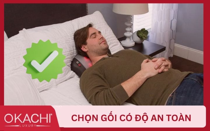 Nên chọn mua gối mát xa có chứng nhận an toàn