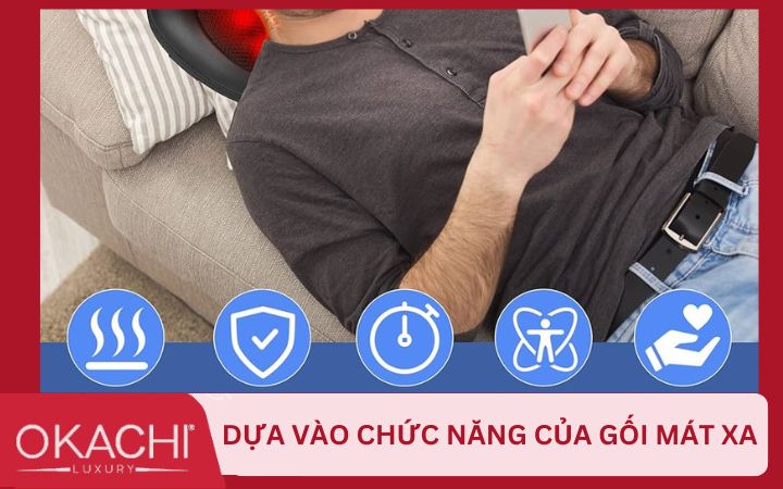 Mua gối mát xa dựa theo chức năng