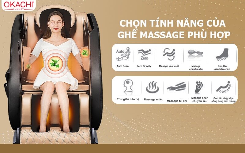 chọn chất liệu ghế massage phù hợp