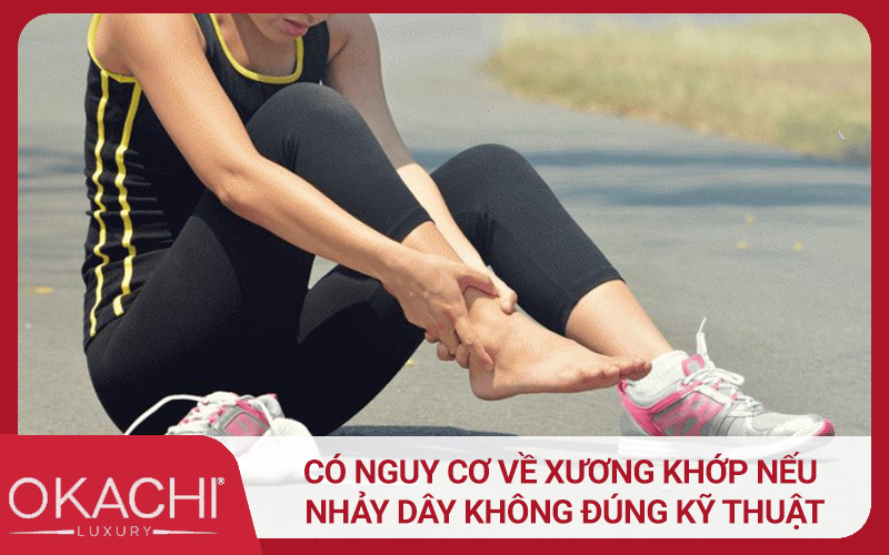 Có nguy cơ về xương khớp nếu nhảy dây không đúng kỹ thuật