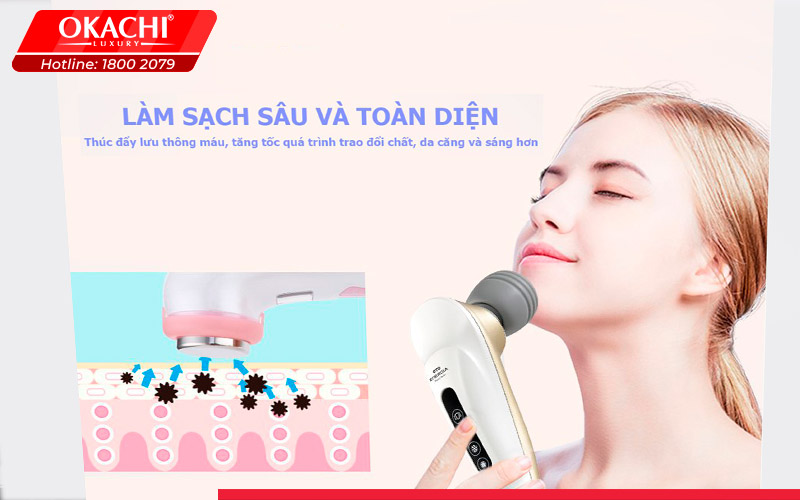 Công dụng máy massage mặt đem lại