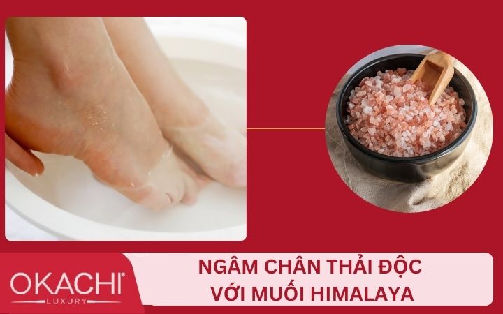 Cách làm nước ngâm chân thải độc bằng muối