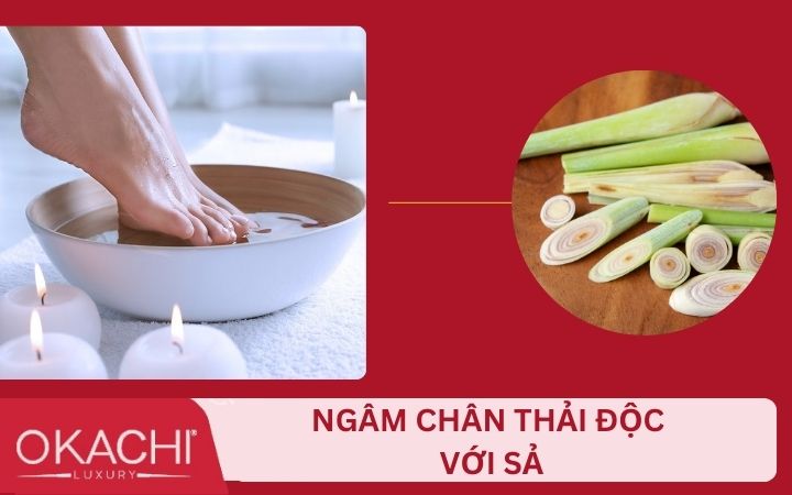 Cách làm nước ngâm chân thanh lọc độc tố với sả