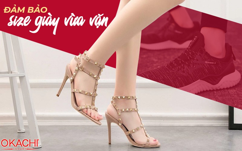 Đảm bảo size giày vừa vặn