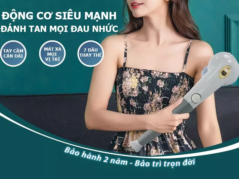 Máy matxa cầm tay đánh bay mọi đau nhức tiện lợi