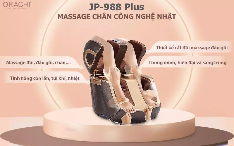 Máy mát xa chân thông minh với công nghệ Nhật 