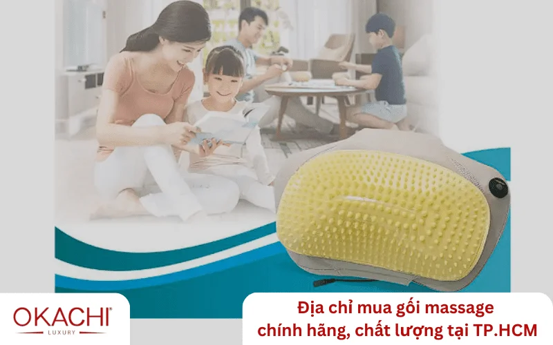Địa chỉ mua gối massage chính hãng, chất lượng tại TP.HCM
