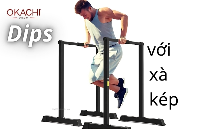 Bài tập cơ ngực dưới Dips với xà kép