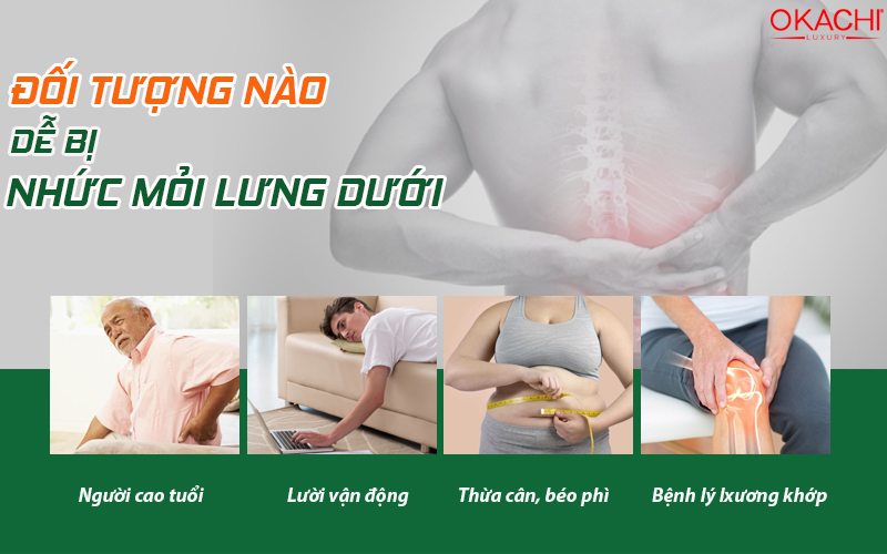 Đối tượng nào dễ bị nhức mỏi lưng dưới?