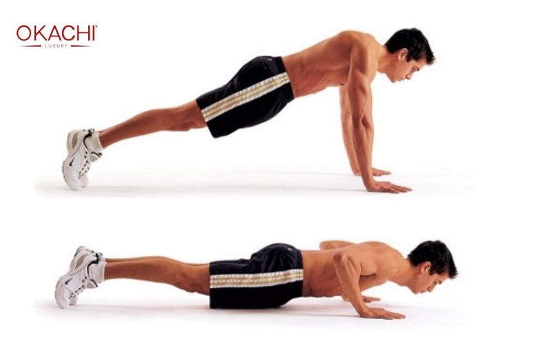 Động tác khi tập Tabata Pushups