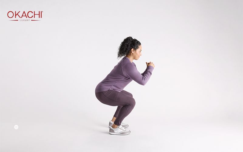 Động tác khi tập Tabata Squat