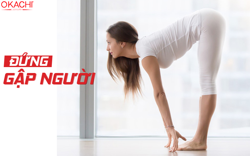 đứng gập người