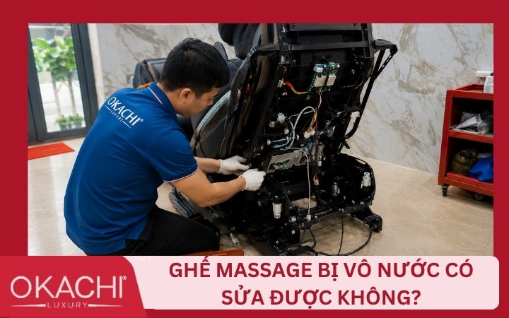 ghê massage bị vô nước có sửa được không