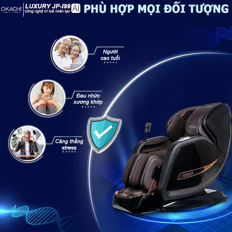 Máy massage luxury JP-I99 thích hợp cho mọi đối tượng