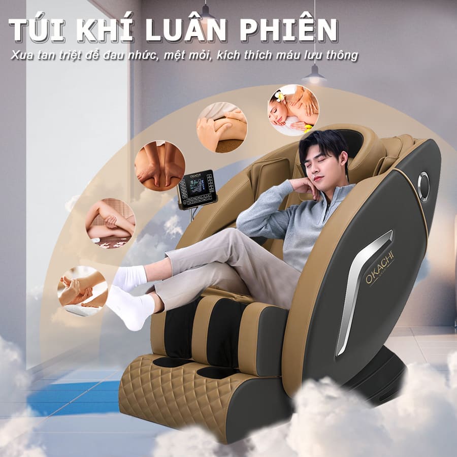 Túi khí hoạt đông luân viên xua tan mệt mỏi